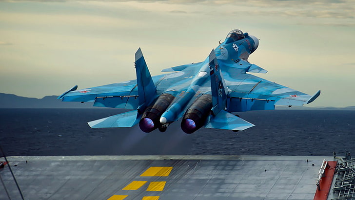 Future Russian Aircraft Carrier, motion, air vehicle, army, russian carrierbased fighter of the fourth generation