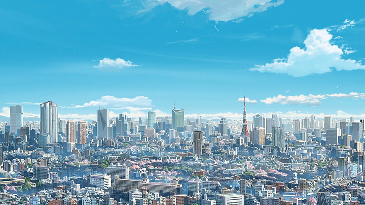 Garden of Words Makoto Shinkai, settlement, asia, cityscape, architecture