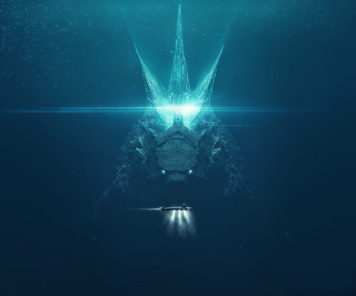 Gojira Movie, underwater, movies, godzilla, godzilla king of the monsters Free HD Wallpaper