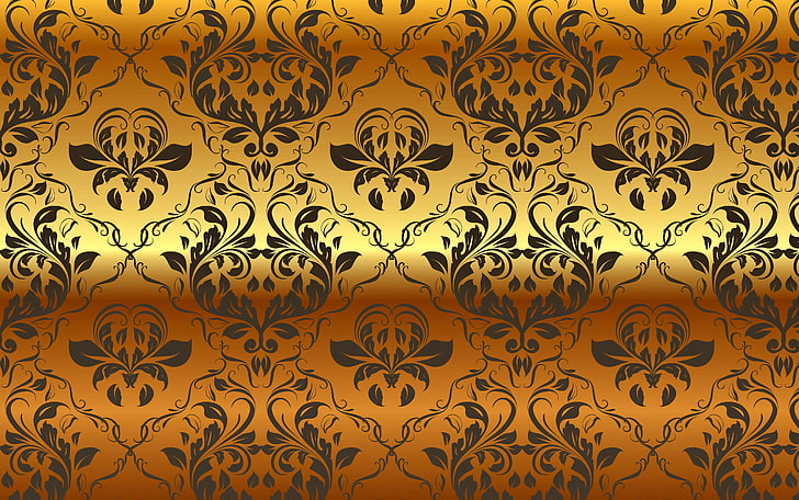 Gold Vector Patterns, no people, shape, wall  building feature, gradient Free HD Wallpaper