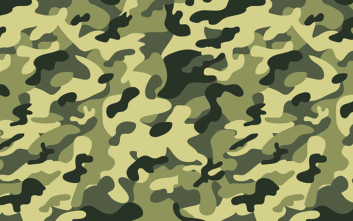 Green Camo Pattern, army, camouflage, abstract, art Free HD Wallpaper