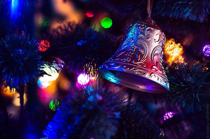 Happy New Year Christian, holiday, fir tree, season, indoors Free HD Wallpaper