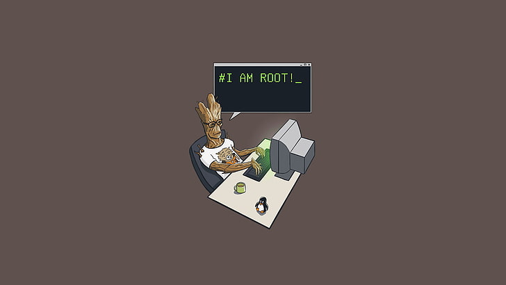 I AM Groot Poster, western script, minimalism, communication, people