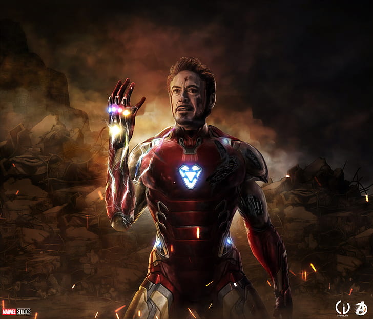 I AM Iron Man Scene Endgame, the avengers, iron man, marvel comics, avengers endgame Free HD Wallpaper