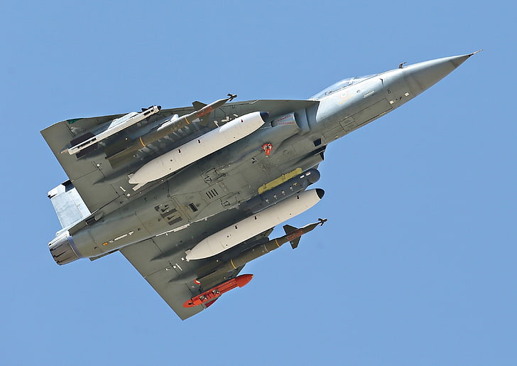 Indian MiG-21, airplane, flying, day, nature