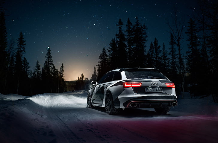 Jon Olsson R8, sky, road, cold temperature, no people