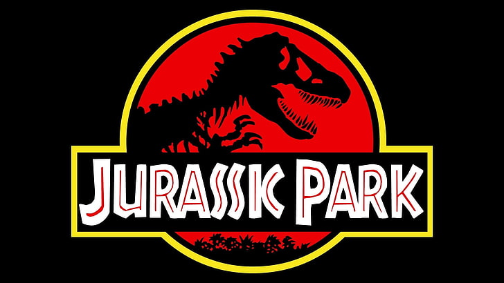 Jurassic Park Dinosaur Logo, eating, text, information, jurassic Free HD Wallpaper