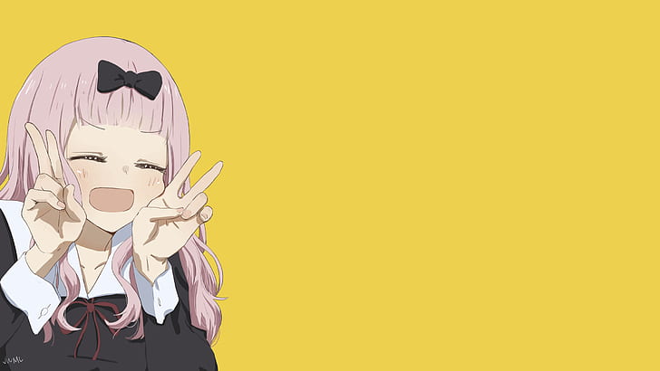 Kaguya Sama Love Is War Ishigami, kaguyasama love is war, simple background, Chika, chika fujiwara Free HD Wallpaper