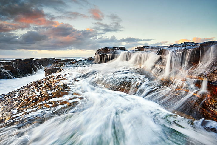 landscape, botany bay national park, point, ocean Free HD Wallpaper