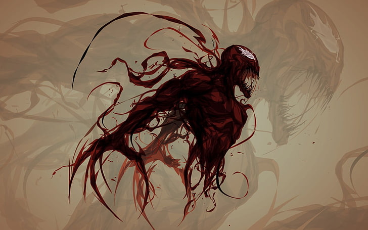 Marvel Carnage Movie, no people, computer graphic, water, ink