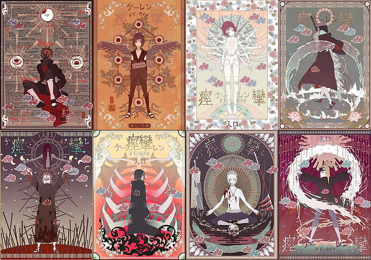 Naruto Akatsuki Rings, male likeness, hoshigaki kisame, creativity, spirituality Free HD Wallpaper