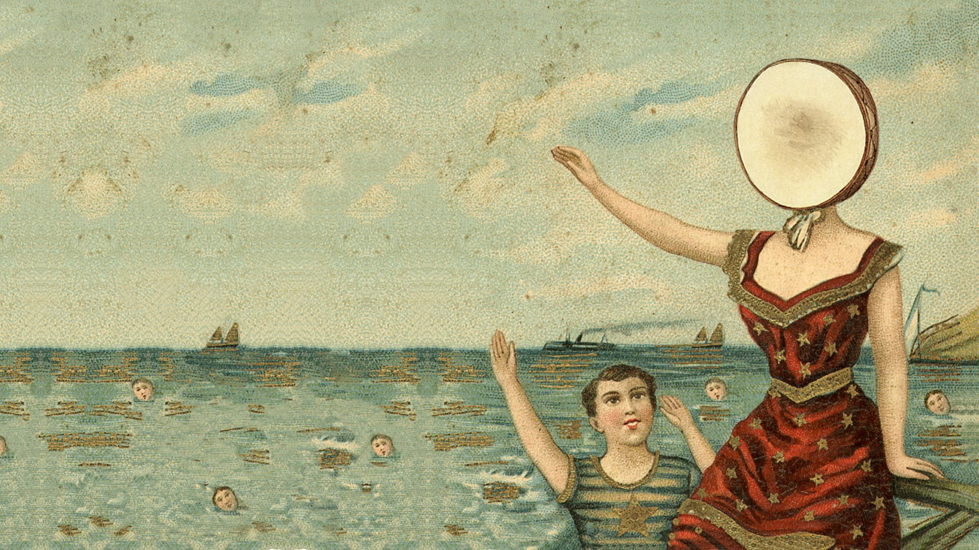 Neutral Milk Hotel Album Cover, hotel, elephant, neutral, milk