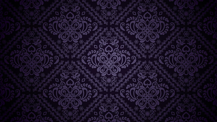 Purple Abstract Cool Design, valentines day  holiday, gothic style, floral pattern, old