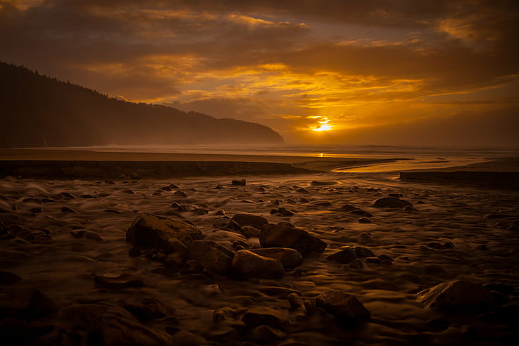 Sandy Beach Oahu Hawaii, dusk, oregon, neutral density  filter, nd filter Free HD Wallpaper