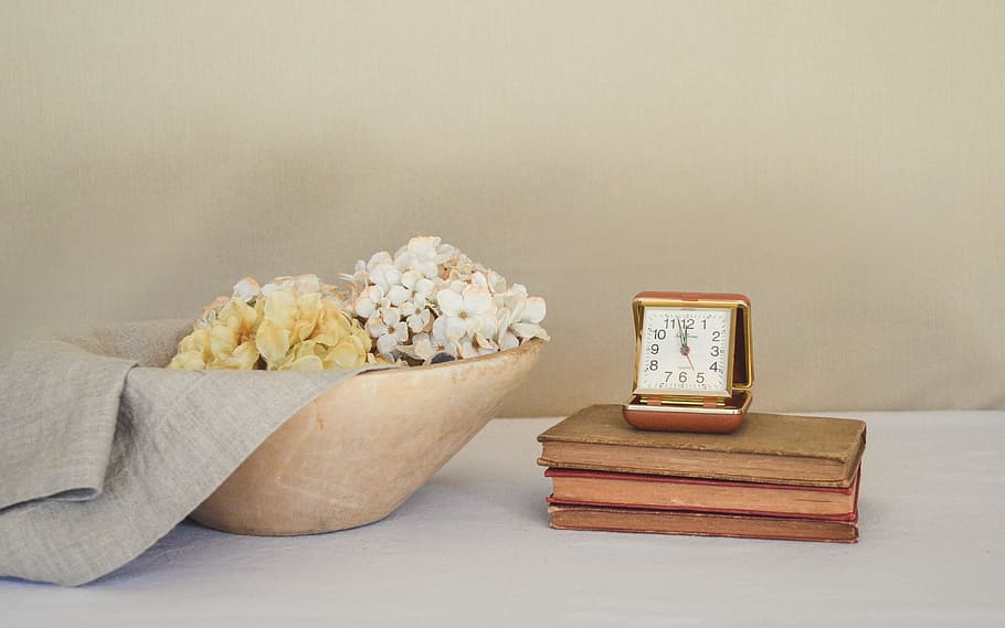 Simple Fireplace Mantel, snack, studio shot, flower, soft Free HD Wallpaper