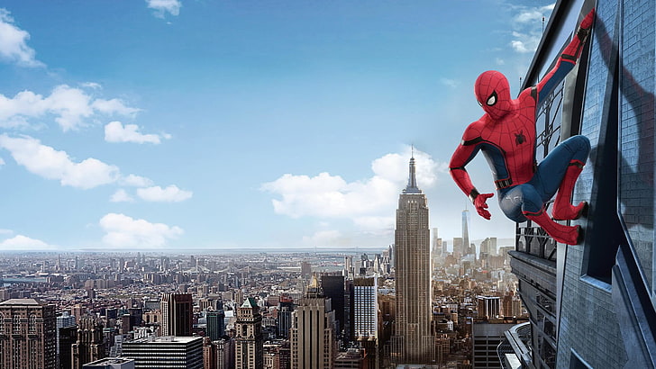 Spider-Man Homecoming Movie Poster, marvel comics, the avengers, office building exterior, manhattan  new york city