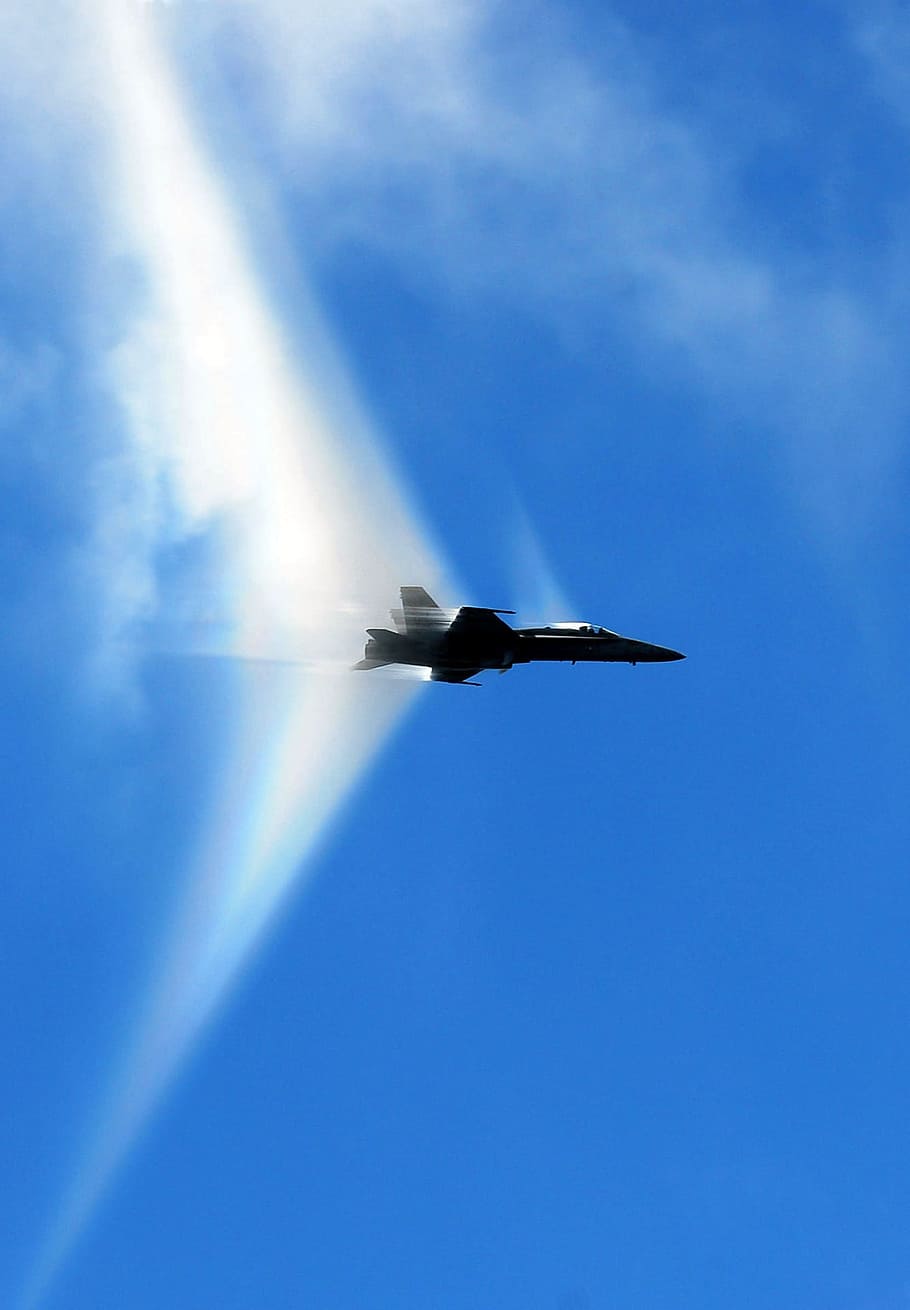 SR-71 Breaking Sound Barrier, military, jet, usa, airplane Free HD Wallpaper