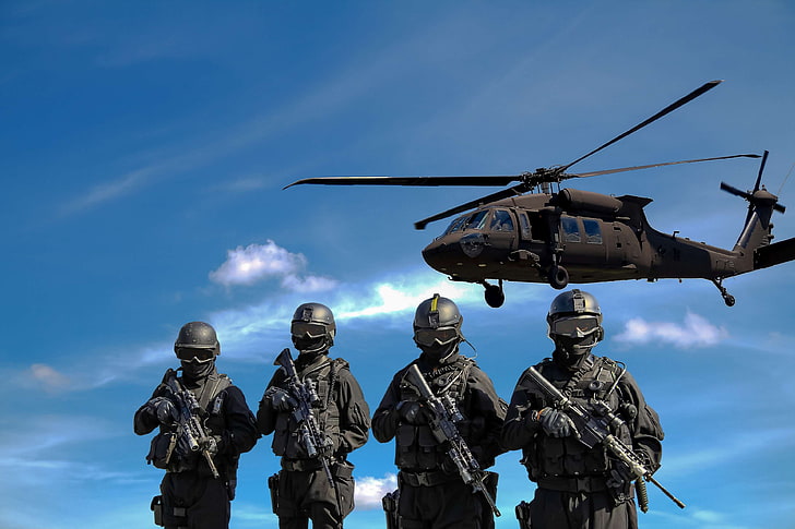 US Navy Helicopter Pilot, special forces, fighting, day, army soldier Free HD Wallpaper