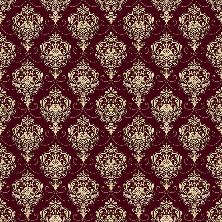 Victorian Striped, burgundy, vintage, seamless, Burgundy Free HD Wallpaper