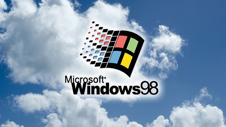 Windows 98 CD-ROM, outdoors, transportation, sign, the way forward Free HD Wallpaper