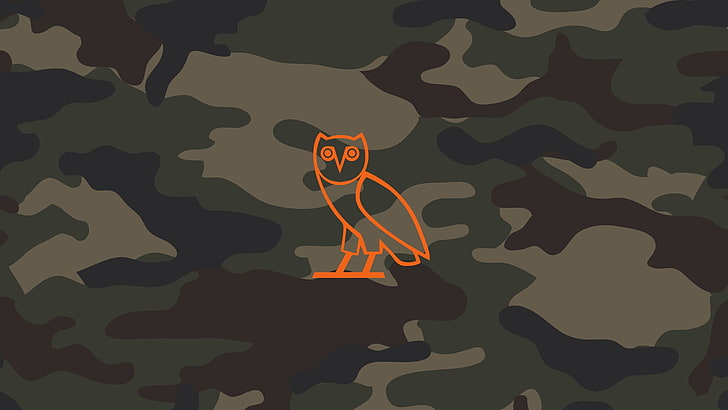 Woodland Camo Print, ovoxo, ovo, hip hop, woodland camouflage Free HD Wallpaper