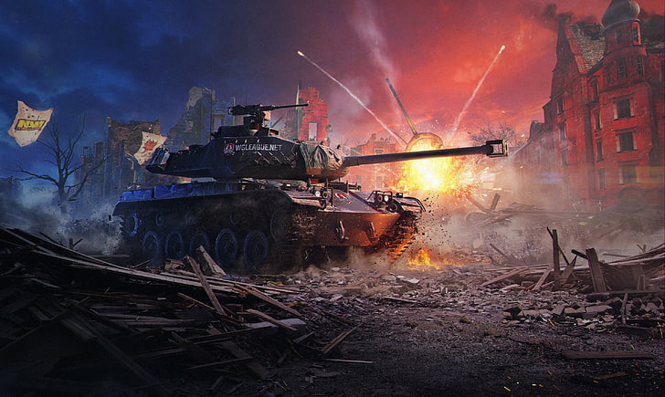World of Tanks Online Game, burning, sign, communication, adult Free HD Wallpaper