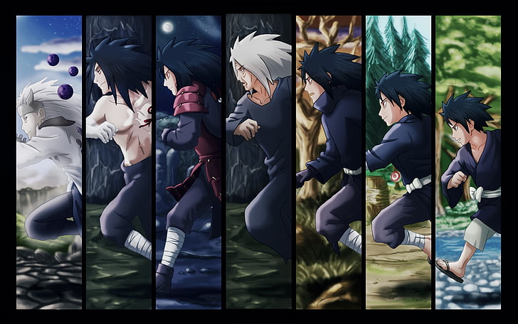 All Uchiha Members, adult, menswear, medium group of people, outdoors Free HD Wallpaper