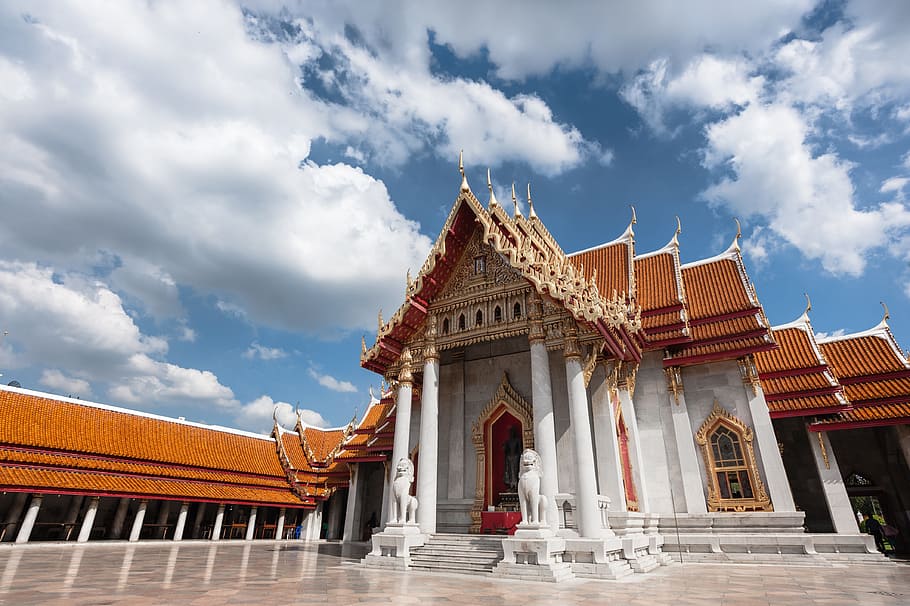 Best Temples in Bangkok, grand, building exterior, no people, ben Free HD Wallpaper