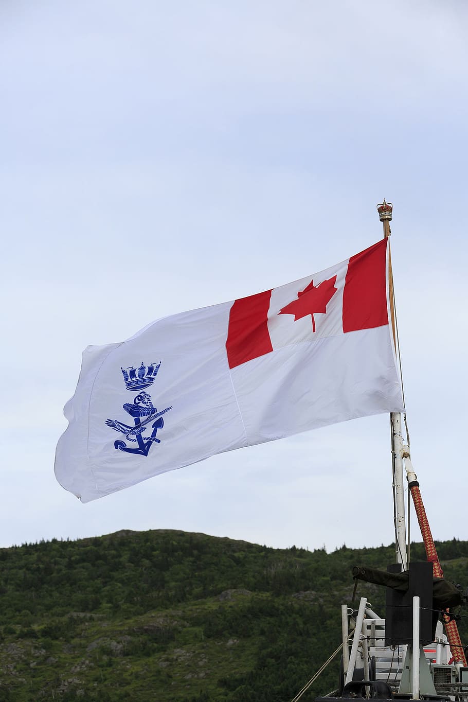 Canadian Military Flags, low angle view, environment, july, flag