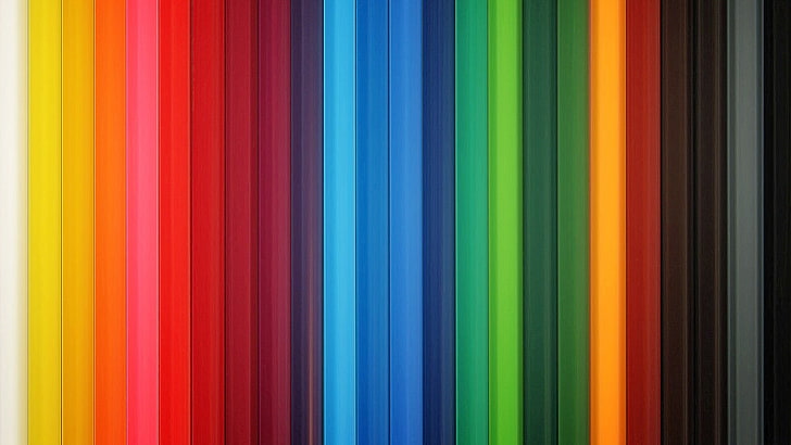 Colorful Bar, spectrum, black background, abstract, education Free HD Wallpaper