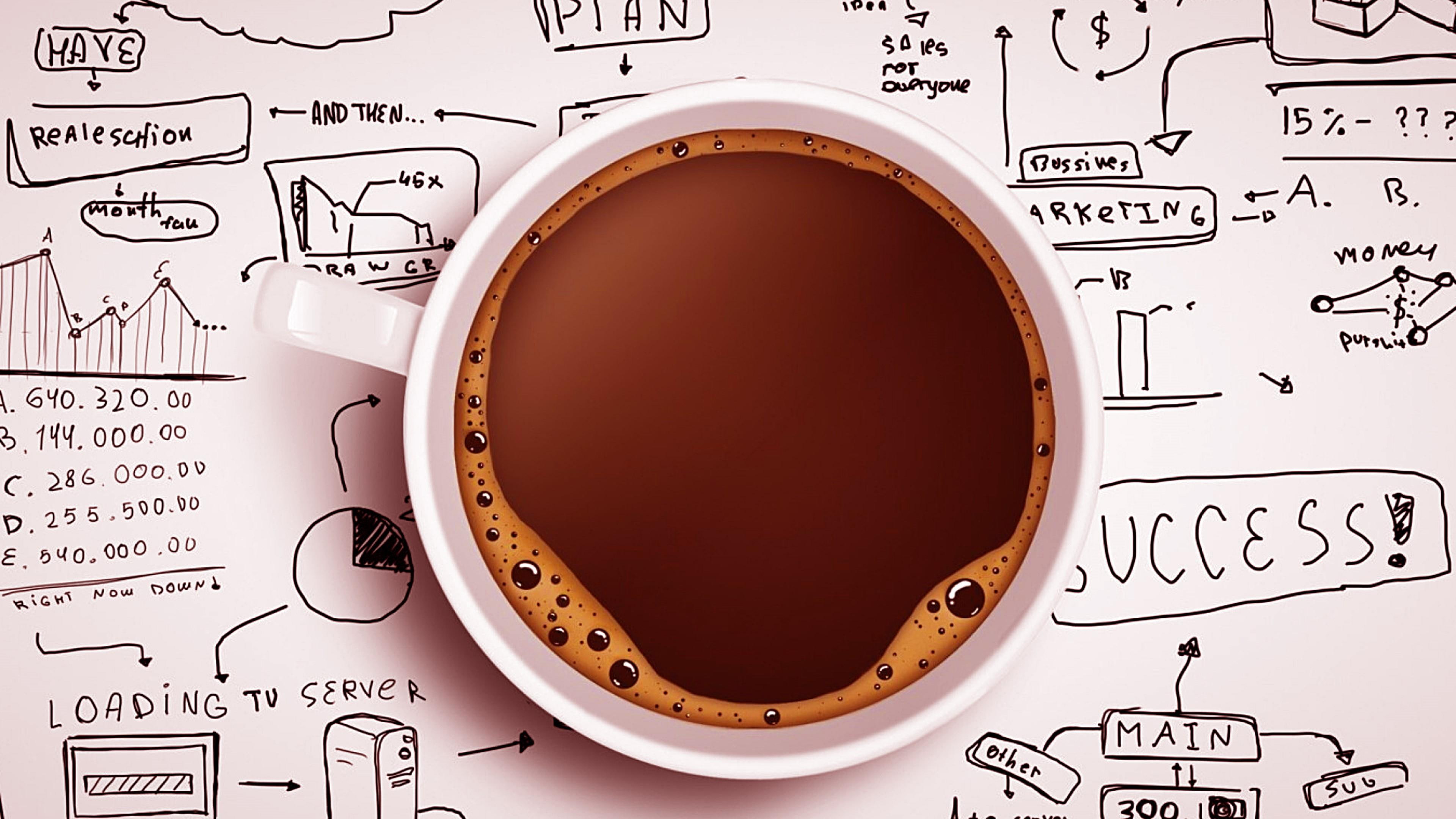 Creative Leader, motivation, coffee, cup, board