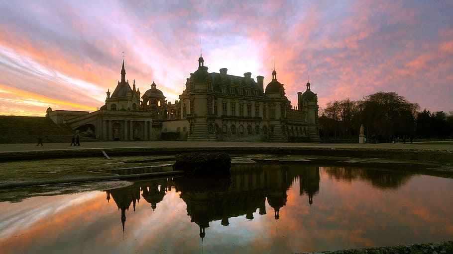 french, france, mansion, built structure