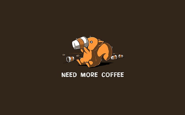 Funny Coffee Owl, coffee, more, need, Need Free HD Wallpaper