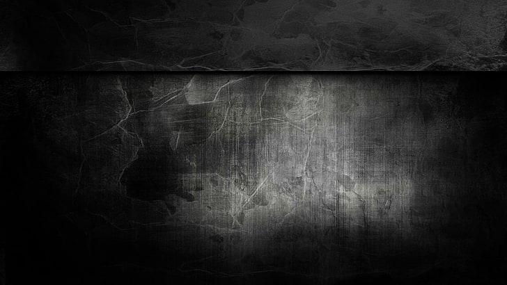 Grey Black Grunge, scratched, empty, black background, blank Free HD Wallpaper
