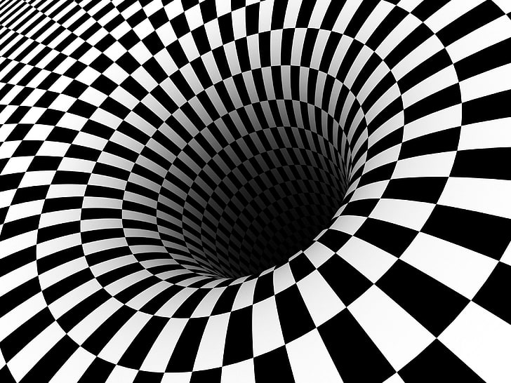 Illusion Connect, hole illustration, illusions, hole, illustration Free HD Wallpaper