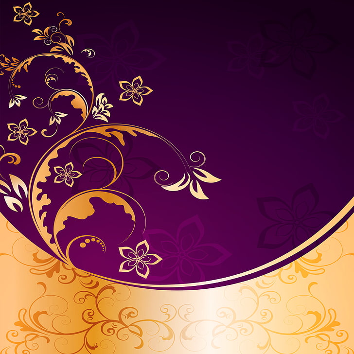 Kayu Vector, star  space, copy space, spiral, floral pattern Free HD Wallpaper