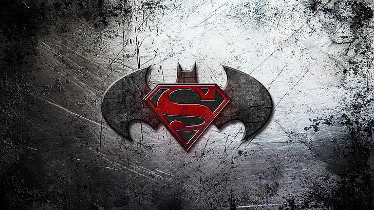 Man of Steel 2 Logo, creativity, love, gray, heart shape Free HD Wallpaper