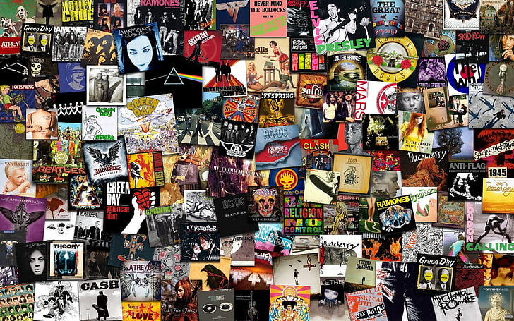 Music Art Collage, representation, collection, the beatles, abundance Free HD Wallpaper