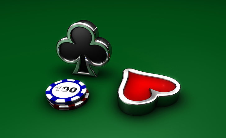 Poker Table, no people, 3d poker, royal flush, artistic Free HD Wallpaper