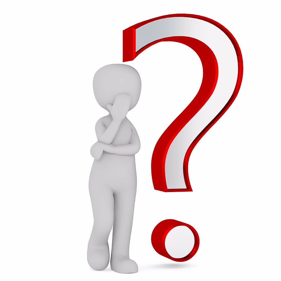 Question Mark Icon Emoji, punctuation marks, open questions, human representation, confusion