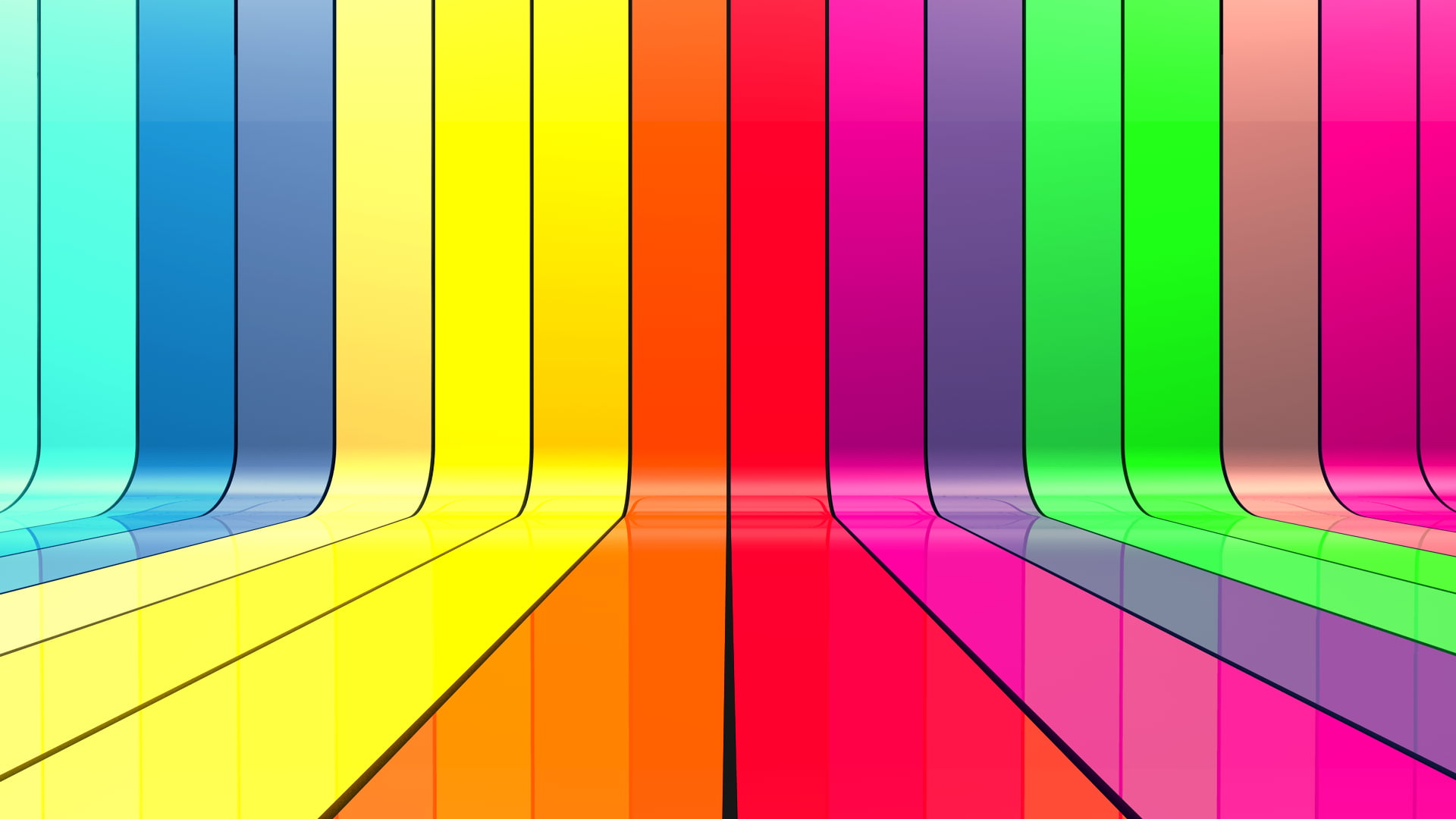Red-Orange Yellow-Green Blue Colors, wall building feature, creativity, variation, pattern