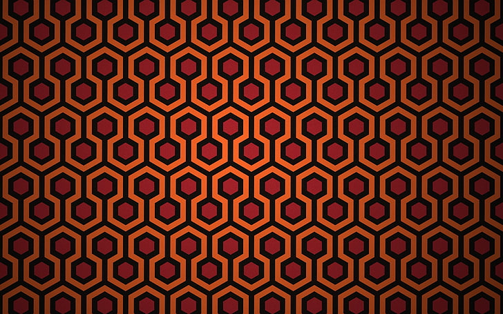 Shining Rug Pattern, design, red, no people, wall  building feature Free HD Wallpaper