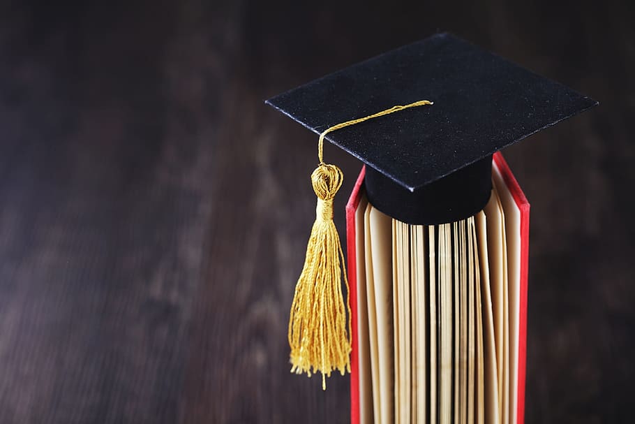 Student Graduation, hanging, black color, personal accessory, success Free HD Wallpaper