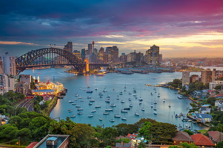 Sydney Australia, lavender bay, city, sydney harbour, cities
