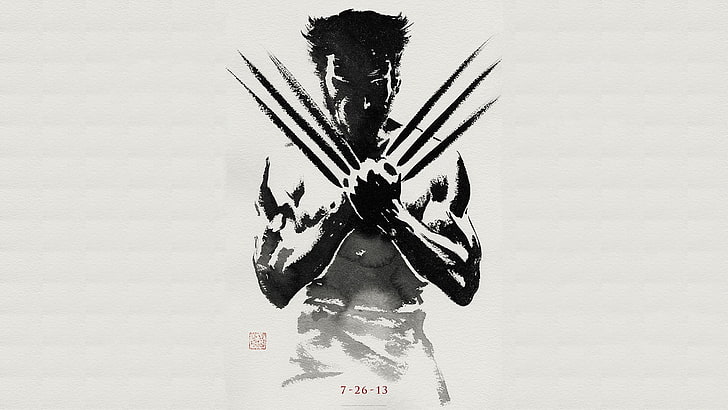 Wolverine X-Men Drawings, one person, obscured face, retro styled, art Free HD Wallpaper